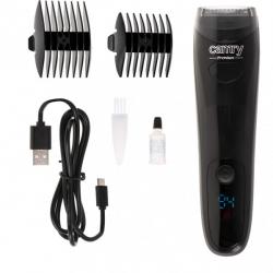 Recortadora Barba Inalambrica Carga Usb Pant. Lcd Tiempo Uso 60min Aspiracion 2 Accesor.