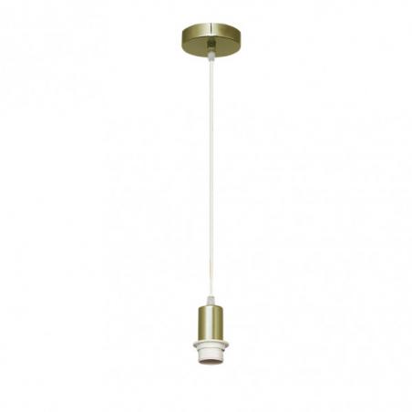 Arm.colgante P/pantalla Cara 1xe27 Cuero Regx10x10 Cm