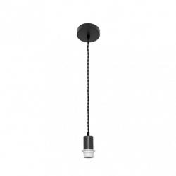 Arm.colgante P/pantalla Cara 1xe27 Negro/negro Regx10x10 Cm
