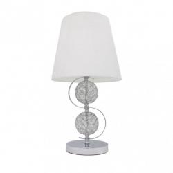 Sobremesa Ordoñez 1xe27 Cromo Pantalla Blanca 49x25x25 Cm