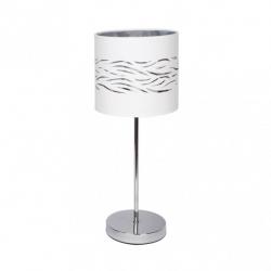 Sobremesa Niebla 1xe14 Cromo/blanco-plata 43x17x17 Cm