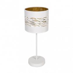 Sobremesa Niebla 1xe14 Blanco/blanco-oro 43x17x17 Cm