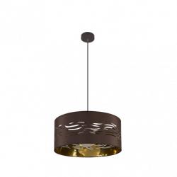 Colgante Niebla 1xe27 Marron/marrón-oro Regx40x40 Cm
