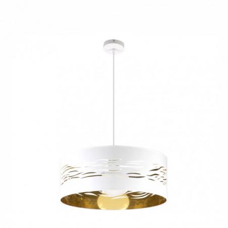 Colgante Niebla 1xe27 Blanco/blanco-oro Regx50x50 Cm