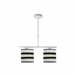 Lampara Karla 2xe14 Blanca/beis Regx43x14 Cm