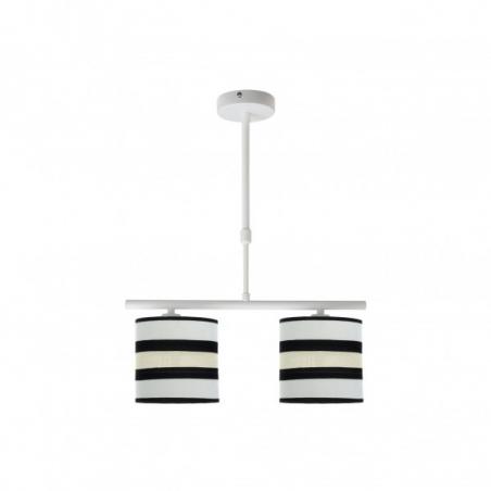 Lampara Karla 2xe14 Blanca/beis Regx43x14 Cm