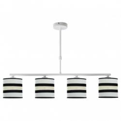 Lampara Karla 4xe14 Blanca/beis Regx75x14 Cm