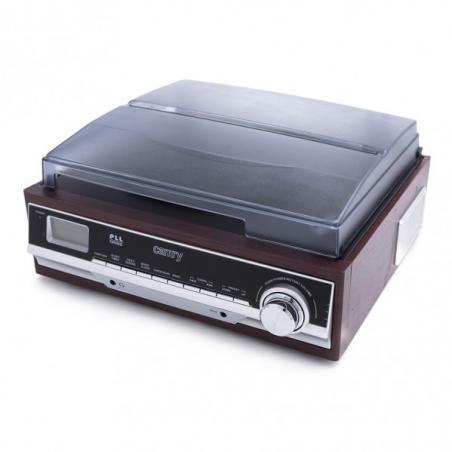 Tocadiscos 33/45/78 Rpm Lcd Radio Am/fm Pll  Estereo Entrada Auxiliar Despertador