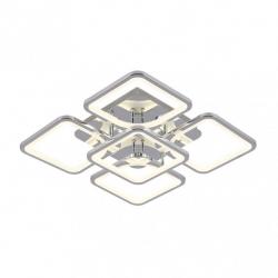 Plafon 129w 3000-4000-6500k Cromo Elara 9x58x58Cm 17415lm C.remoto,regulador Y Memoria