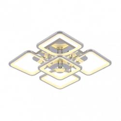 Plafon 129w 3000-4000-6500k Cromo Elara 9x58x58Cm 17415lm C.remoto,regulador Y Memoria