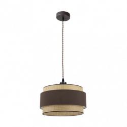 Colgante Kandy 1xe27 Natural/marron Regx40x40 Cm