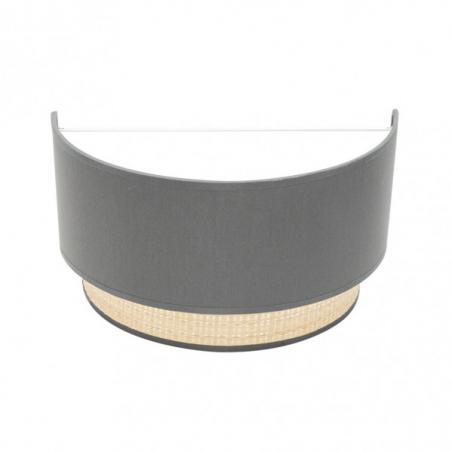 Aplique Kandy 1xe27 Natural/gris 17x30x15 Cm