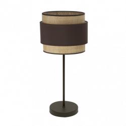 Sobremesa Alto Kandy 1xe27 Natural/marron 67x30x30 Cm