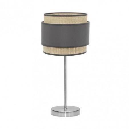 Sobremesa Alto Kandy 1xe27 Natural/gris 67x30x30 Cm