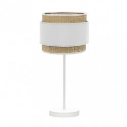 Sobremesa Alto Kandy 1xe27 Natural/blanco 67x30x30 Cm
