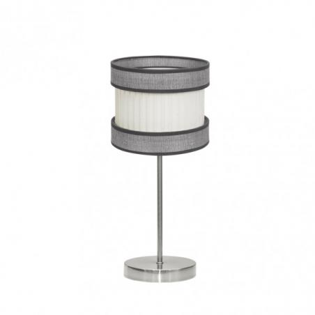 Sobremesa Peq. Home 1xe14 Niquel/gris-beis 45x18x18 Cm