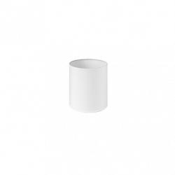 Pantalla Cilindrica Dori E27 Blanca 15Dx15dx18h Cm Tejido Popelin