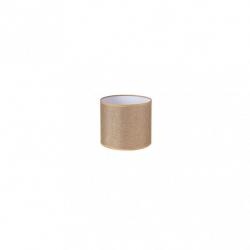 Pantalla Cilindrica Jin Pinza Marron 14Dx14dx13h Cm  Tejido Saco-yute