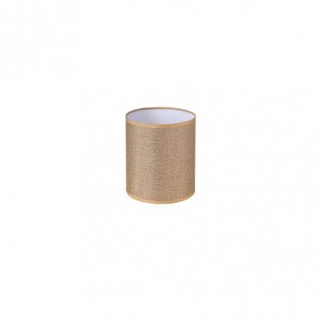 Pantalla Cilindrica Jin E27 Marron 15Dx15dx18h Cm  Tejido Saco-yute