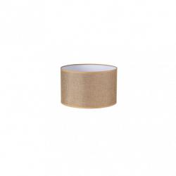 Pantalla Cilindrica Jin E27 Marron 22DX22dx15h Cm Tejido Saco-yute