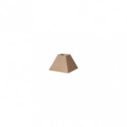 Pantalla Piramide Divos E27 Marron 12dx7dx10h Saco-yute