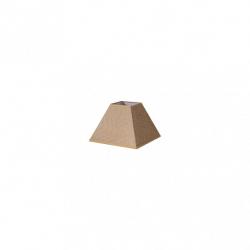 Pantalla Piramide Divos E27 Marron 15dx8dx11h  Saco-yute