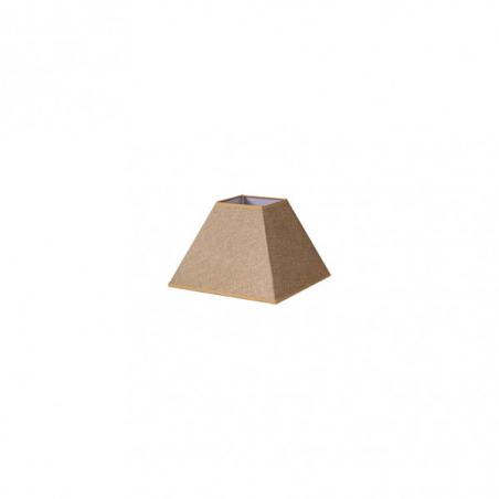 Pantalla Piramide Divos E27 Marron 17dx8dx13h  Saco-yute