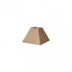Pantalla Piramide Divos E27 Marron 20dx10dx15h Saco-yute