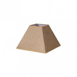 Pantalla Piramide Divos E27 Marron 30dx13dx22h   Saco-yute