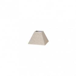 Pantalla Piramide Tenorio E27 Lino Beis 15dx8dx11h