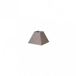 Pantalla Piramide Tenorio E27 Lino Gris 15dx8dx11h