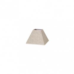 Pantalla Piramide Tenorio E27 Lino Beis 17dx8dx13h