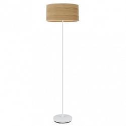Pie Salon Jerte 1xe27  Blanco/madera Clara 165x40x40 Cm