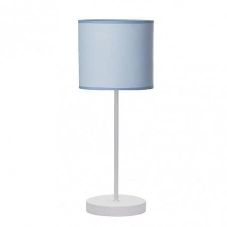 Sobremesa Ibor 1xe14  Blanco/azul 48x17x17 Cm