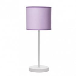 Sobremesa Ibor 1xe14  Blanco/lila 42x17x17 Cm