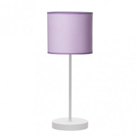 Sobremesa Ibor 1xe14  Blanco/lila 42x17x17 Cm