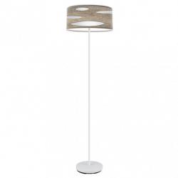 Pie Salon Odra 1xe27 Blanco/madera Gris 165x40x40 Cm
