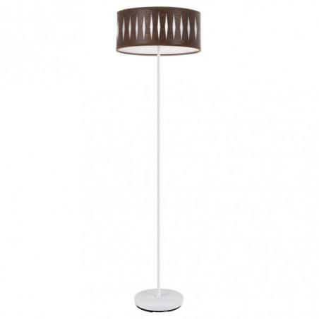 Pie Salon Piron 1xe27 Blanco/oxido 165x40x40 Cm