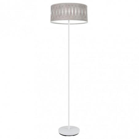 Pie Salon Piron 1xe27 Blanco/cemento Gris 165x40x40 Cm