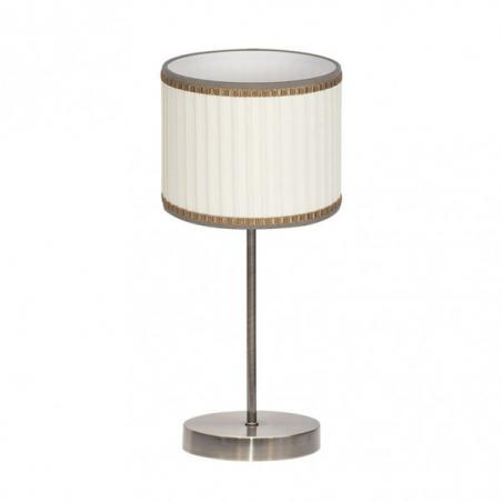 Sobremesa Soprano 1xe14 Cuero/beis 44x17x17 Cm