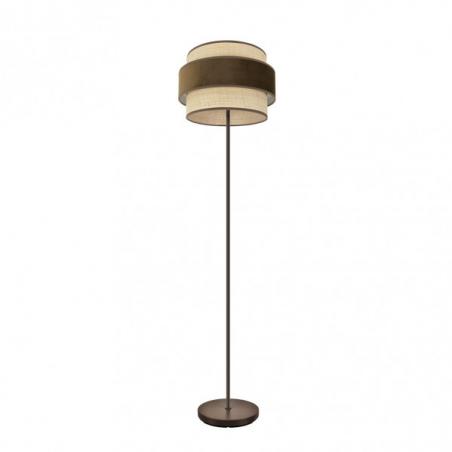 Pie De Salon Reyes 1xe27 Marron/natural-marron 160x40x40cm