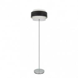 Pie Salon Myriam 1xe27 Cromo/Madera Negra
