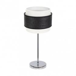 Sobremesa Myriam 1xe14 Cromo/Madera Negra 47x18x18 cm