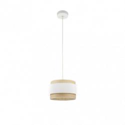Colgante Kandy 1xe27 Natural/blanco Regx30x30 Cm