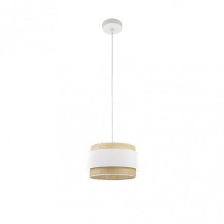 Colgante Kandy 1xe27 Natural/blanco Regx30x30 Cm