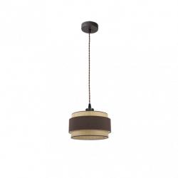 Colgante Kandy 1xe27 Natural/marron Regx30x30 Cm