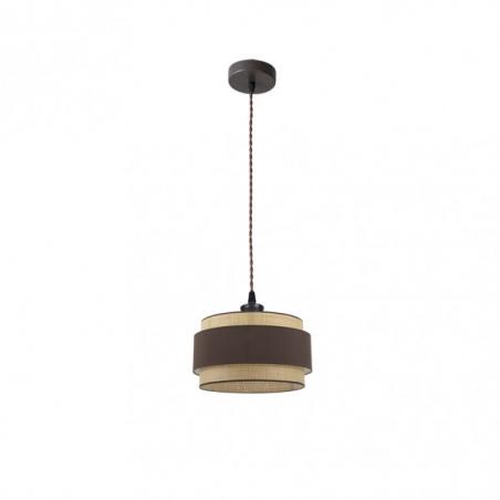 Colgante Kandy 1xe27 Natural/marron Regx30x30 Cm