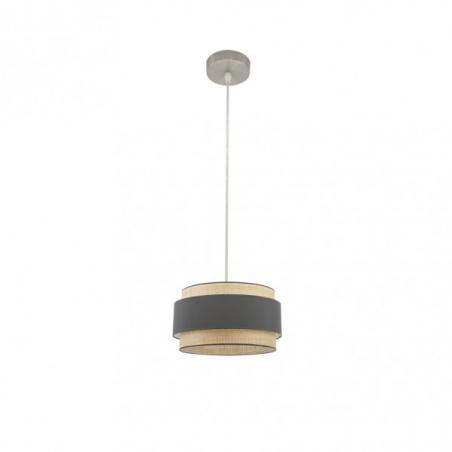 Colgante Kandy 1xe27 Natural/gris Regx30x30 Cm