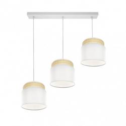Regleta Kandy 3xe27 Natural/blanco Regx68x19 Cm