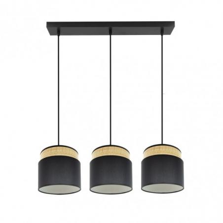Regleta Kandy 3xe27 Natural/negro Regx68x19 Cm